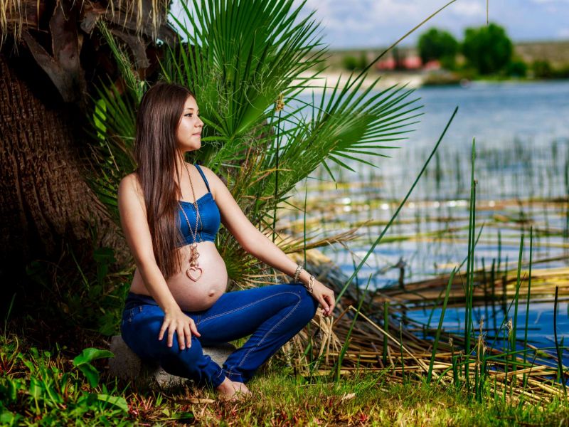 Karen Domínguez, Pregnant Photoshoot @ Lago Colina de Camargo, Chihuahua